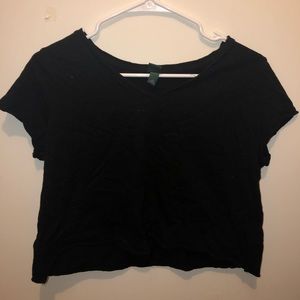 Black crop top